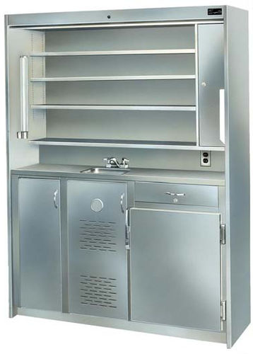 Armadio portamedicinali - PV series - Continental Metal Products - di emergenza / per ospedale / con ripiano