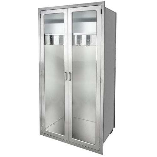 Armadio portacateteri - SC2-WH-D  - Continental Metal Products - per ospedale / con sportello / modulare