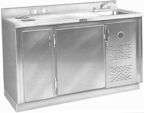 Armadio refrigerato - RS - Continental Metal Products - di emergenza / per ospedale / con lavandino