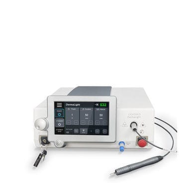 Laser dermatologico - DermaLight Laser with 1mm Handpiece - LIGHTMED Corporation - per trattamento dell'acne / per lesioni vascolari / per trattamento delle varici