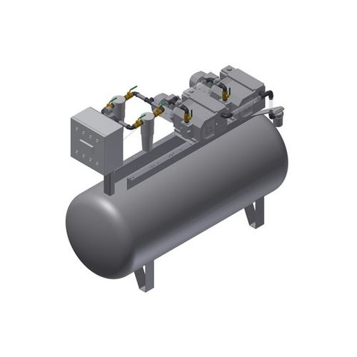 Pompa a vuoto medica - MEDEVICE 2X61PBO + FBD 350 - Bgs General Srl - manuale / a palette / lubrificata