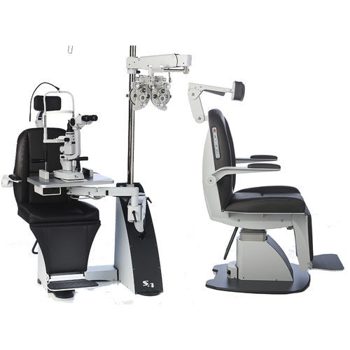 Riunito oftalmico - 2500 COMBO  - S4OPTIK - con poltrona / con poggiapiedi / compatto