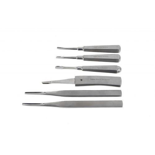 Elevatore odontoiatrico veterinario - STO-KIT6E01IC - Equus Dental - dritto / per dente di lupo / per frammento dentale