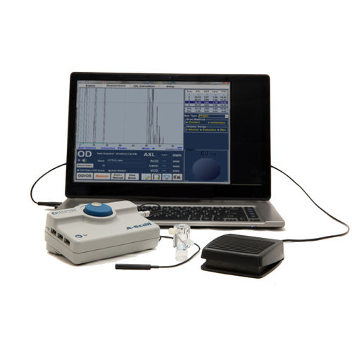 Ecografo veterinario su piattaforma - Accutome A-Scan Plus - Keeler - oftalmico / con doppler a colori