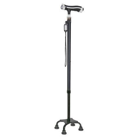 Bastone da passeggio con impugnatura a T - TotalUp™ - RCAI - Restorative Care of America - quadripode / ad altezza regolabile