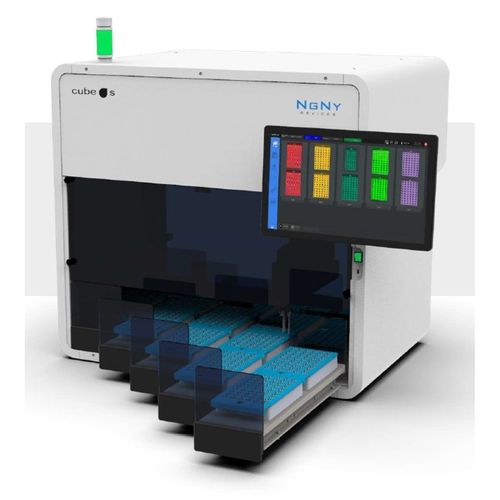 Workstation da laboratorio per smistamento di provette - Cube S - HORIBA - per ematologia / per emostasi / per chimica clinica