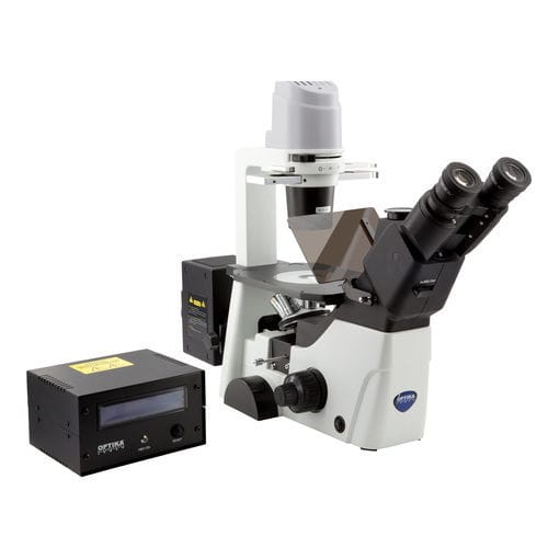 Microscopio a fluorescenza HBO - IM-300F - Optika Italy - ottico / da laboratorio / trinoculare