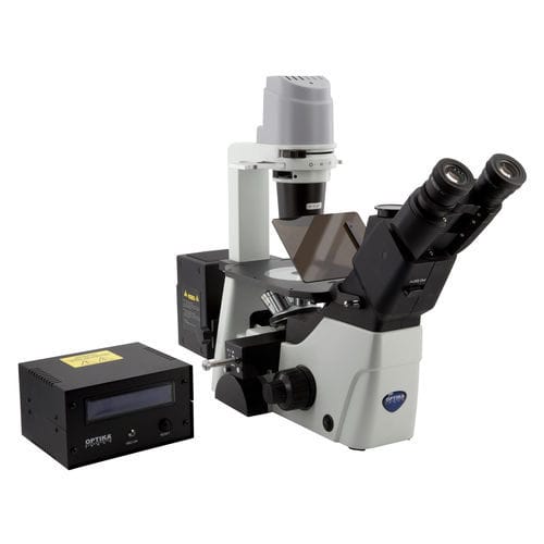 Microscopio a fluorescenza HBO - IM-300FL4 - Optika Italy - ottico / da laboratorio / trinoculare