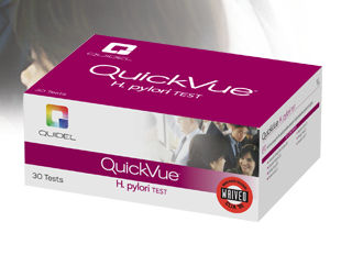 Test rapido per malattie gastrointestinali - QuickVue® - Quidel - d'IgG / Helicobacter pylori / di siero