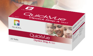 Test rapido per malattie infettive - QuickVue® - Quidel - dello streptococco A / da laboratorio / per tampone faringeo