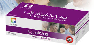 Test rapido dell'influenza - QuickVue® - Quidel - dell'influenza A / dell'influenza B / nasale