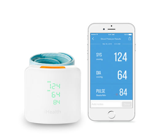 Sfigmomanometro elettronico automatico - iHealth View BP7S - iHealth - per polso / con connessione wireless / per sistemi iOS