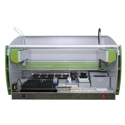 Sistema di preparazione dei campioni robotizzato - e-Robot - GSG Robotix - da laboratorio / per test ELISA / IFA