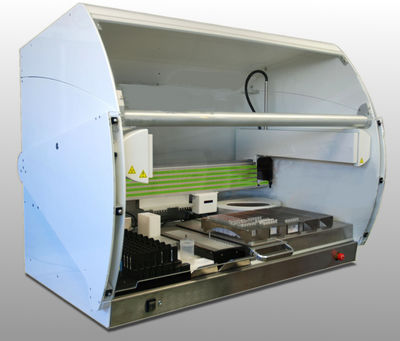Analizzatore di immunoematologia automatico - GC Processor - GSG Robotix - per diagnosi clinica / da banco