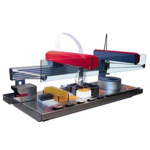 Sistema di preparazione dei campioni robotizzato - e-Robot LH - GSG Robotix - da laboratorio / tramite pipettaggio / modulare