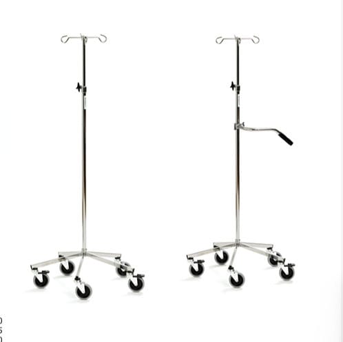 Asta portaflebo con rotelle - 080-3600 - Tarsus - 2 ganci
