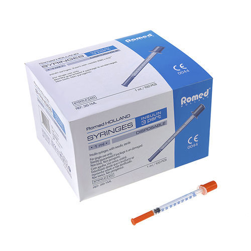Siringa da insulina - 3IS-1ML - Romed Holland - 1 ml / monouso / sterile