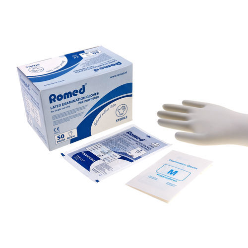 Guanto in lattice - 505 - Romed Holland - da esame / sterile / M
