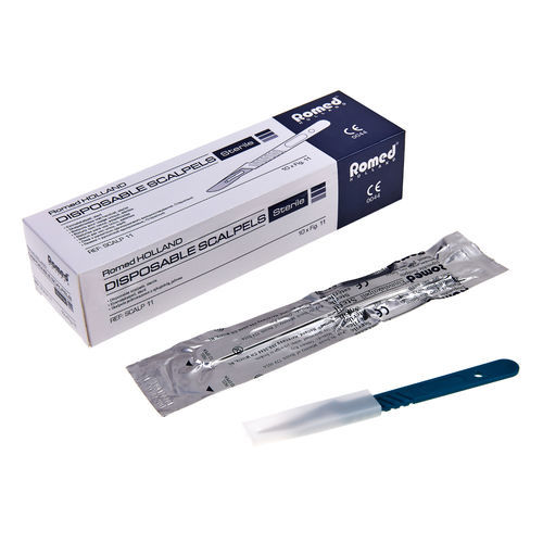 Bisturi con impugnatura in plastica - SCALP-10 - Romed Holland - a lama intercambiabile
