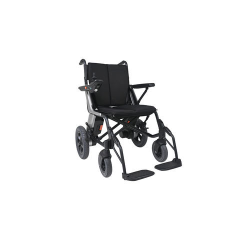 Sedia a rotelle elettrica - WHE-POWER-FOLD - Romed Holland - da interno / pieghevole / con braccioli