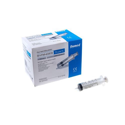 Siringa di dosaggio - 3SYR-50ML - Romed Holland - di aspirazione / 50 ml / sterile