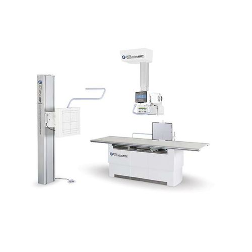 Sistema di radiografia digitale - OMNERA® 400T - Canon Medical System U.S.A - per radiografia multidisciplinare / con bucky da terra / con braccio portatubo telescopico a soffitto