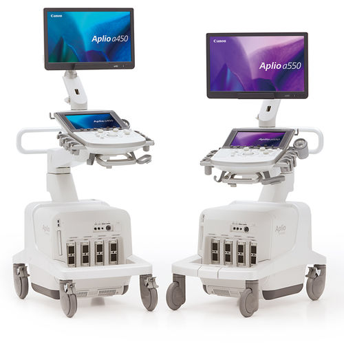 Ecografo su piattaforma - Aplio a series - Canon Medical System U.S.A - per ecografia multidisciplinare / in bianco e nero / con doppler a colori