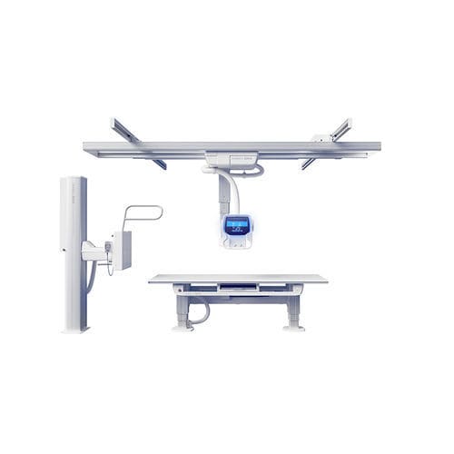 Sistema di radiografia digitale - OMNERA® 500A - Canon Medical System U.S.A - per radiografia multidisciplinare / con bucky da terra / con braccio portatubo telescopico a soffitto