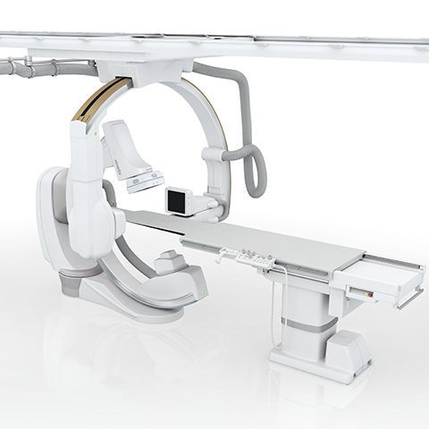 Sistema di fluoroscopia digitale - Alphenix Biplane - Canon Medical System U.S.A - per fluoroscopia cranica / con amplificatore di brillanza a soffitto