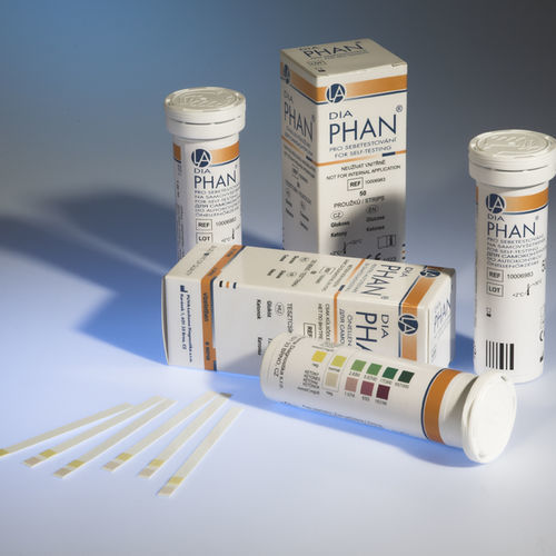 Striscia analitica del diabete - Erba Lachema - di glucosio / di urina / autotest