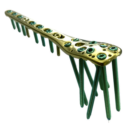 Placca di compressione per omero - HJ-Small LCP 06 - Health-Joy Medical - prossimale / non bloccata / in titanio