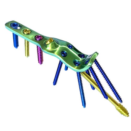 Placca per artrodesi per caviglia - HJ-VA-LOC 01 - Health-Joy Medical - bloccata / in titanio