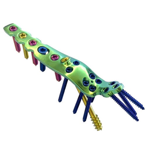 Placca per artrodesi per caviglia - HJ-VA-LOC 02 - Health-Joy Medical - bloccata / in titanio