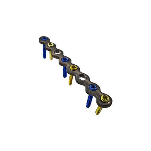 Placca di compressione per falange della mano - HJ-Micro LOC 08 - Health-Joy Medical - bloccata / in titanio