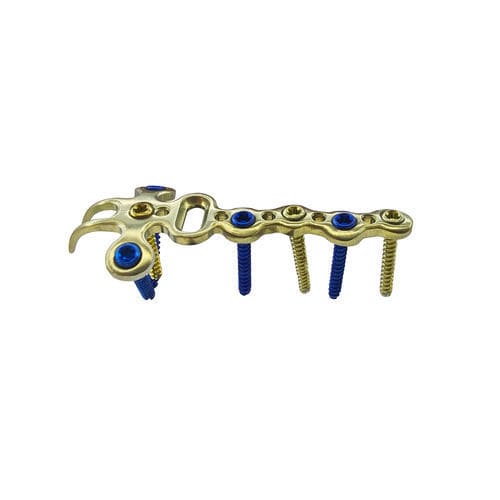 Placca di compressione per falange della mano - HJ-Micro 22 - Health-Joy Medical - bloccata / in titanio