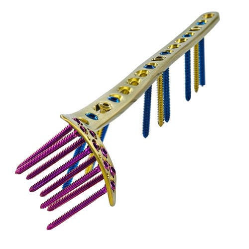 Placca di compressione per tibia - HJ-Small VA-LCP 32 - Health-Joy Medical - distale / anterolaterale / bloccata