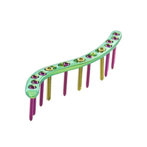 Placca di compressione per clavicola - HJ-Small VA-LOC 02 - Health-Joy Medical - mediale / bloccata / in titanio