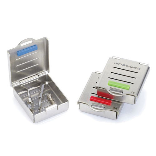 Cassetta di sterilizzazione per strumenti odontoiatrici - 182040 - NICHROMINOX - in acciaio inossidabile / in silicone