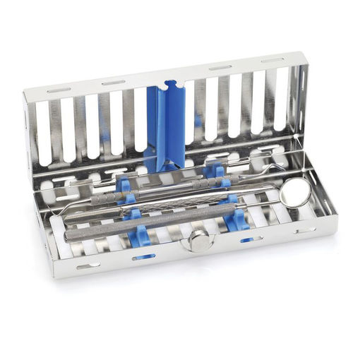 Cassetta di sterilizzazione per strumenti odontoiatrici - 182069 - NICHROMINOX - perforata / in acciaio inossidabile