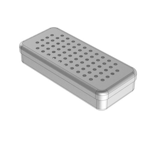 Contenitore di sterilizzazione per strumenti odontoiatrici - 184014 - NICHROMINOX - perforato / in alluminio anodizzato