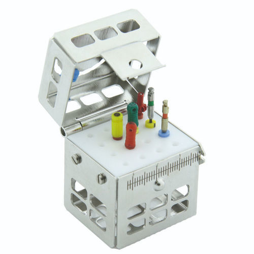 Cassetta di sterilizzazione per strumenti odontoiatrici - 182151 - NICHROMINOX - in acciaio inossidabile / in silicone / perforata