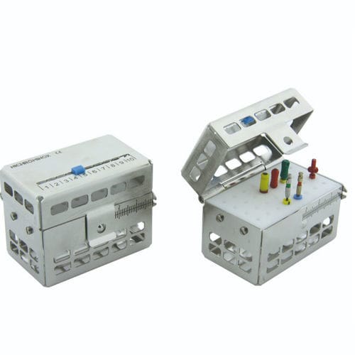Cassetta di sterilizzazione per strumenti odontoiatrici - 182150 - NICHROMINOX - perforata / in acciaio inossidabile