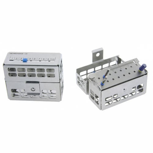 Cassetta di sterilizzazione per strumenti odontoiatrici - 182251 - NICHROMINOX - perforata / in acciaio inossidabile