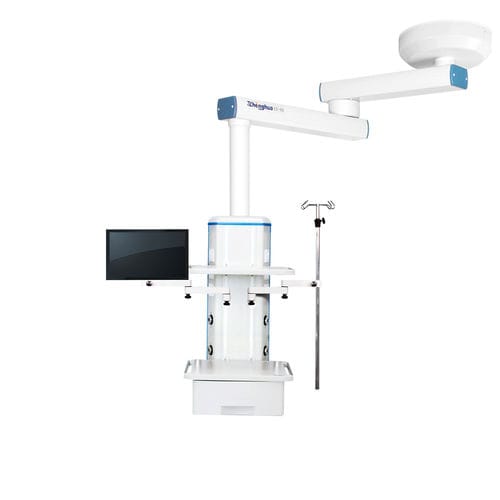 Braccio di distribuzione a soffitto - EX-50TE - Shanghai Zhenghua Medical Equipment - per endoscopia / semplice / con ripiani