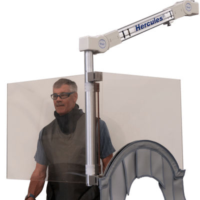 Pannello schermante di radioprotezione raggi X - The Barricade™ - AADCO Medical - a soffitto / 0.50 mm