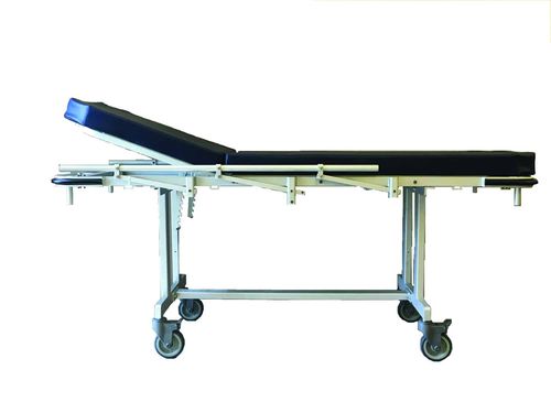 Barella con carrello per MRI - MRI Safe® - AADCO Medical - manuale / pieghevole / a 2 sezioni