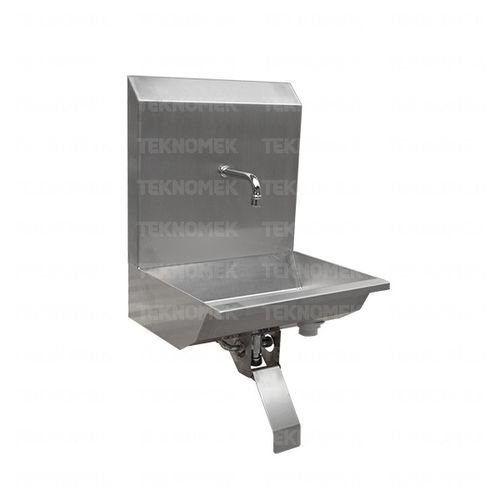 Lavandino medico - WTN010EX series - TEKNOMEK - 1 postazione / in acciaio inossidabile / a parete
