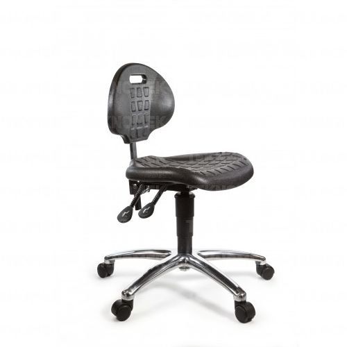 Sedia da laboratorio - OFCH-PU5 series - TEKNOMEK - con rotelle / con poggiapiedi / ad altezza regolabile