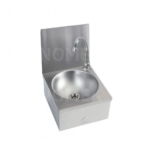 Lavandino medico - WSHS-KOWS - TEKNOMEK - 1 postazione / in acciaio inossidabile / a parete