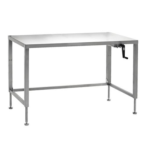 Tavolo da lavoro - ETSS Series - TEKNOMEK - rettangolare / in acciaio inossidabile / elettrico